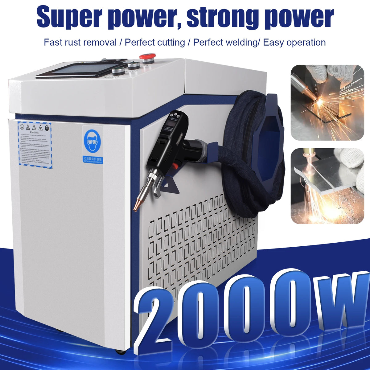 3000w In Fiber Laser Welding Cutting Cleaning Soldering