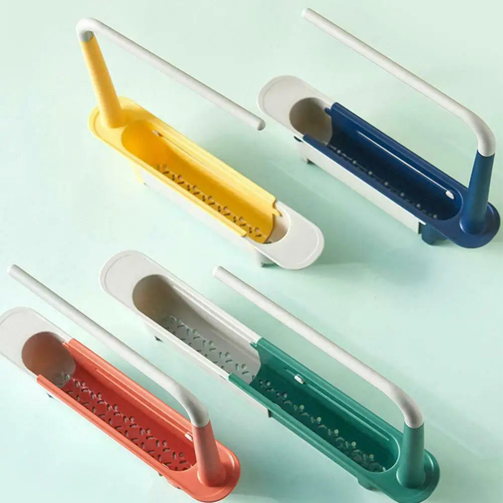 Sink Drain Rack Telescopic Sink Shelf Sinks Organizer