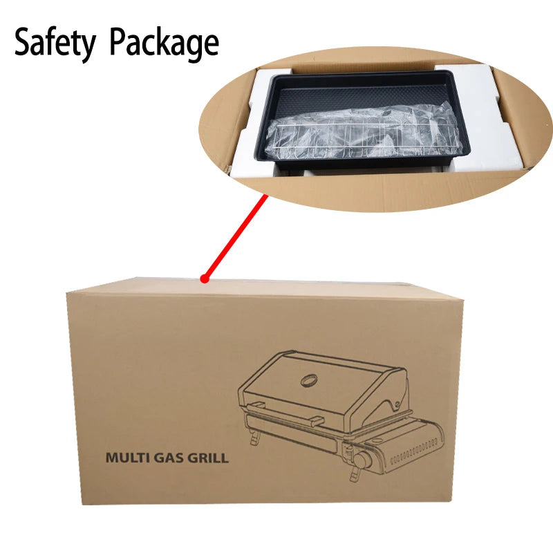 Camping Multi Gas Grill Bbq Stove Grill Folding