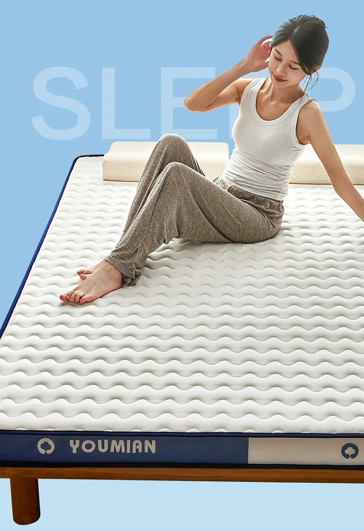 Latex Memory Foam Mattress Soft Pad Bed Bedroom