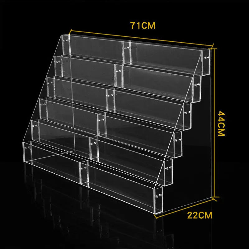 2-6 Tier Acrylic Book Display Stand Desk Bookshelf