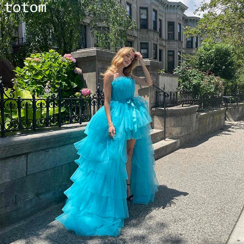 Glimmer Trendy One-Shoulder Mermaid Celebrity Dress High Slit