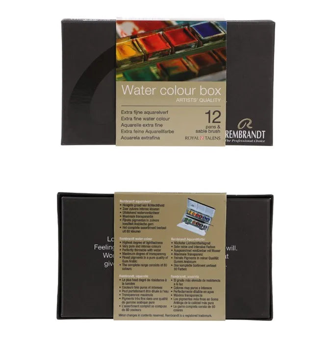 Rembrandt Artist Solid Watercolor Paint 48/36/24/12 Color Half