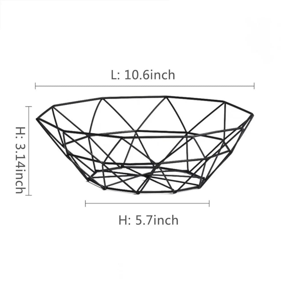 Multi Size Metal Fruit Basket Iron Snack Bread