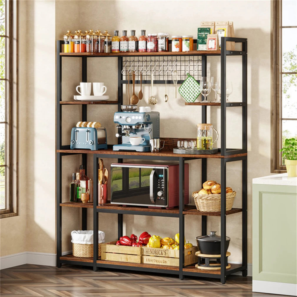 Tier Baker Rack Industrial Microwave Stand Holder Storage