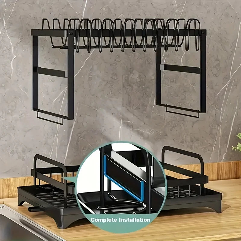 Tier Tier Dish Drying Rack Counter Dish Drainers