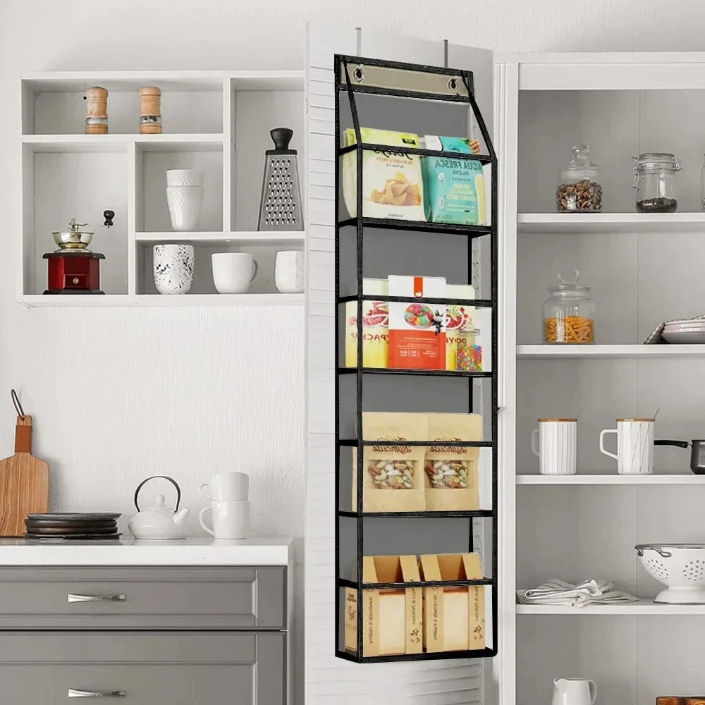 Over Door Hanging Pantry Organizer Hanging Storage Clear
