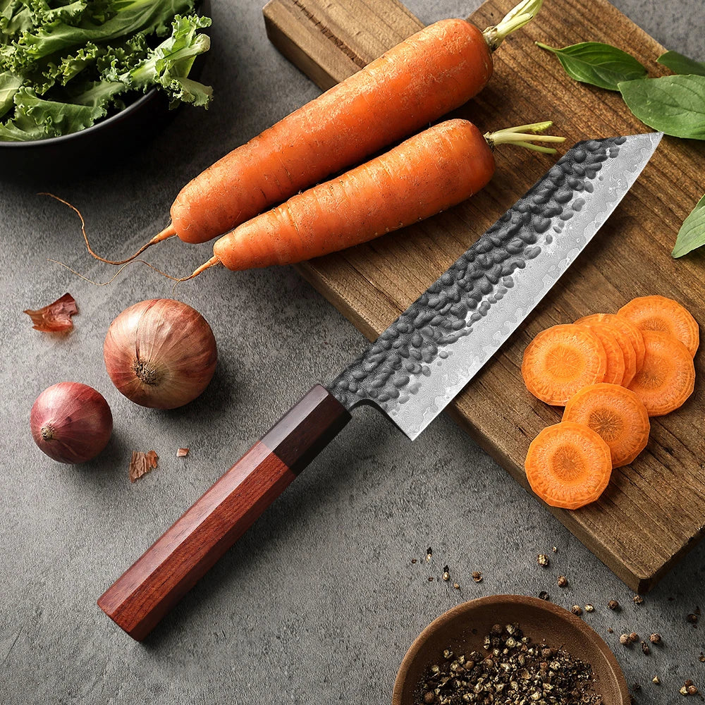 Mostodozo 6-Inch Japanese Hand Forged Bunka Chef Knife