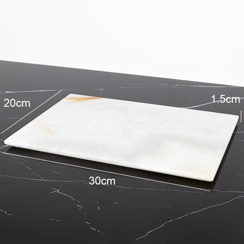 White Onyx Natural Marble Bathroom Luxury Soap Dispenser