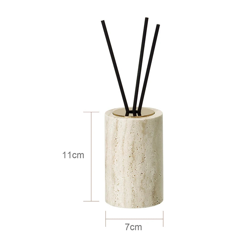 Travertine Bathroom Luxury Soap Dish Soap Dispenser Reed