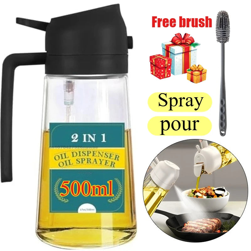 2pcs Oil Spray Dispenser Sprayer Pourer Oil Empty