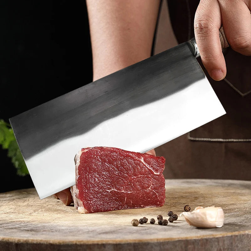 Handmade Forged Chinese Cleaver Knife Ultra Sharp Slicing