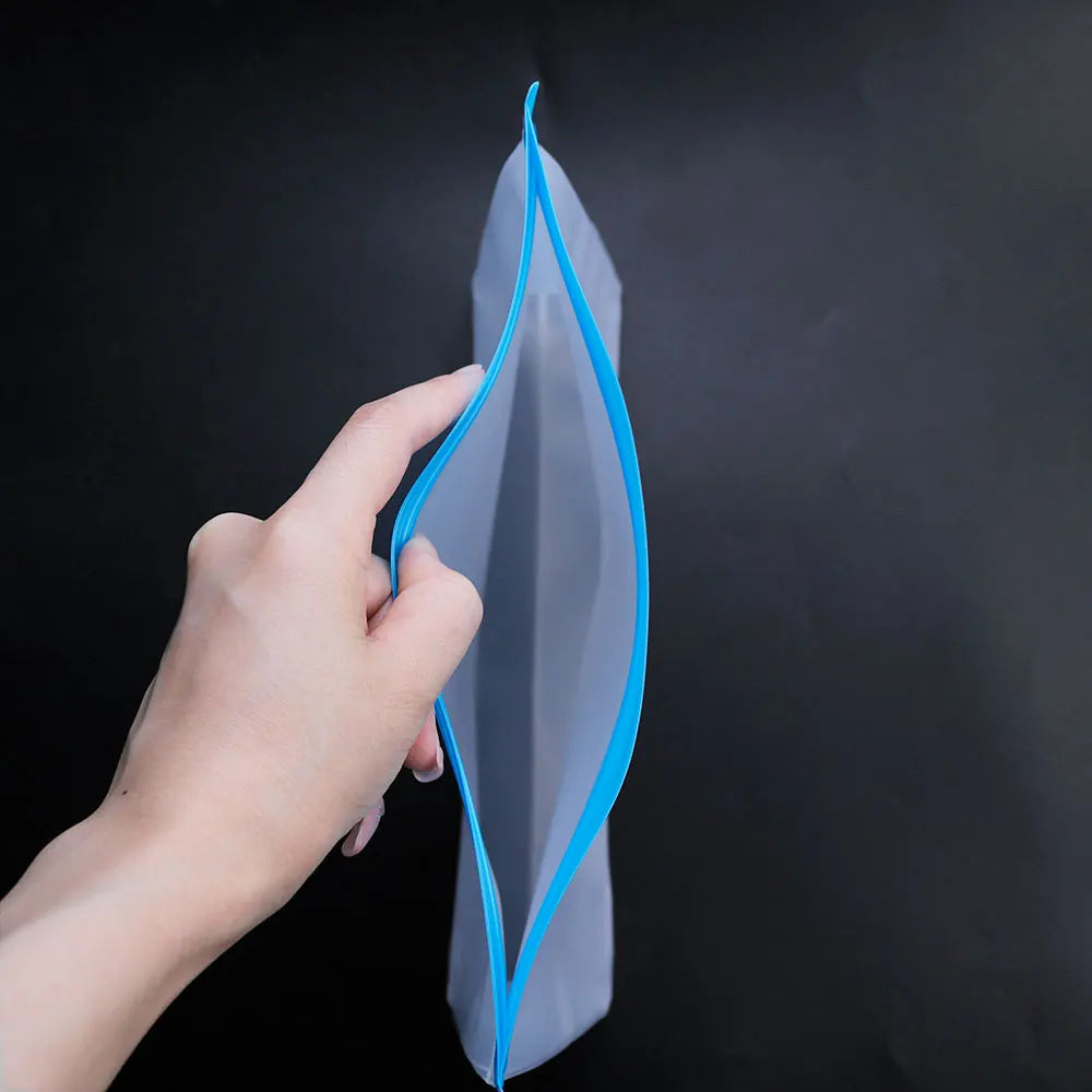 Silicone World Reusable Peva Food Bag Freezer Stand