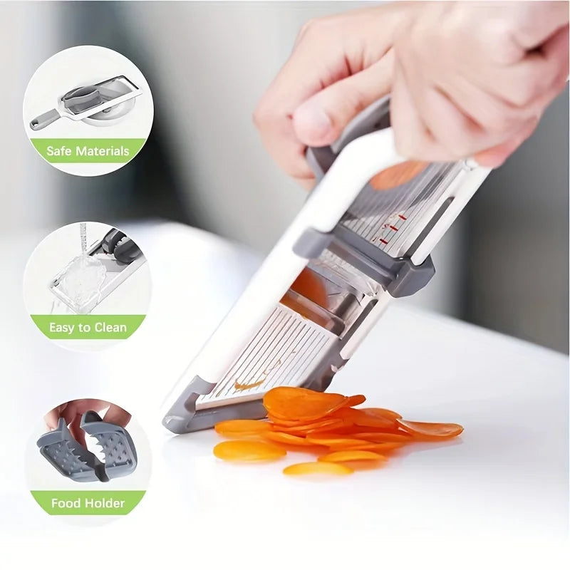 Handheld Vegetable Slicer Adjustable Stainless Steel Blade