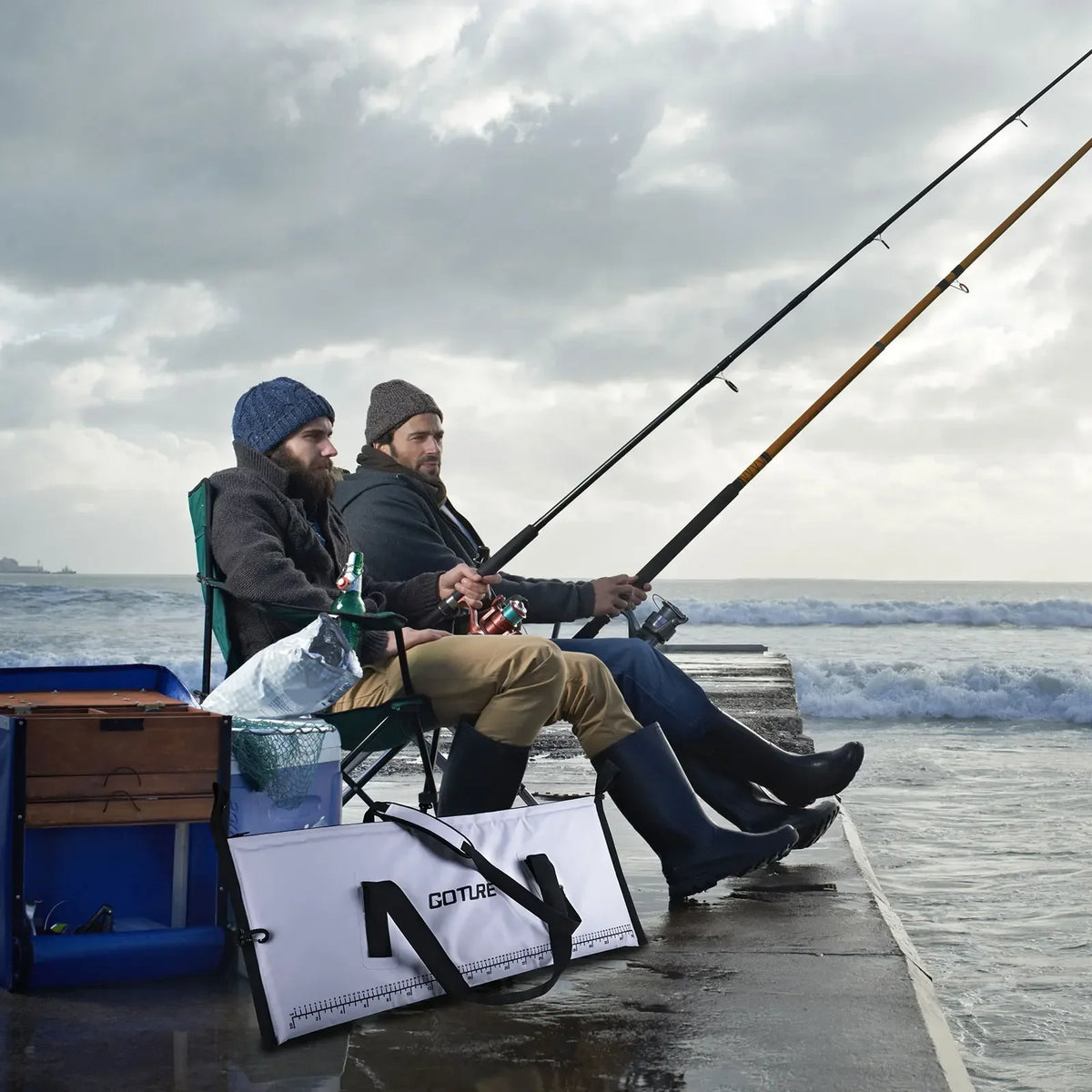 Goture Large Capacity Insulated Fish Cooler Bag Tpu