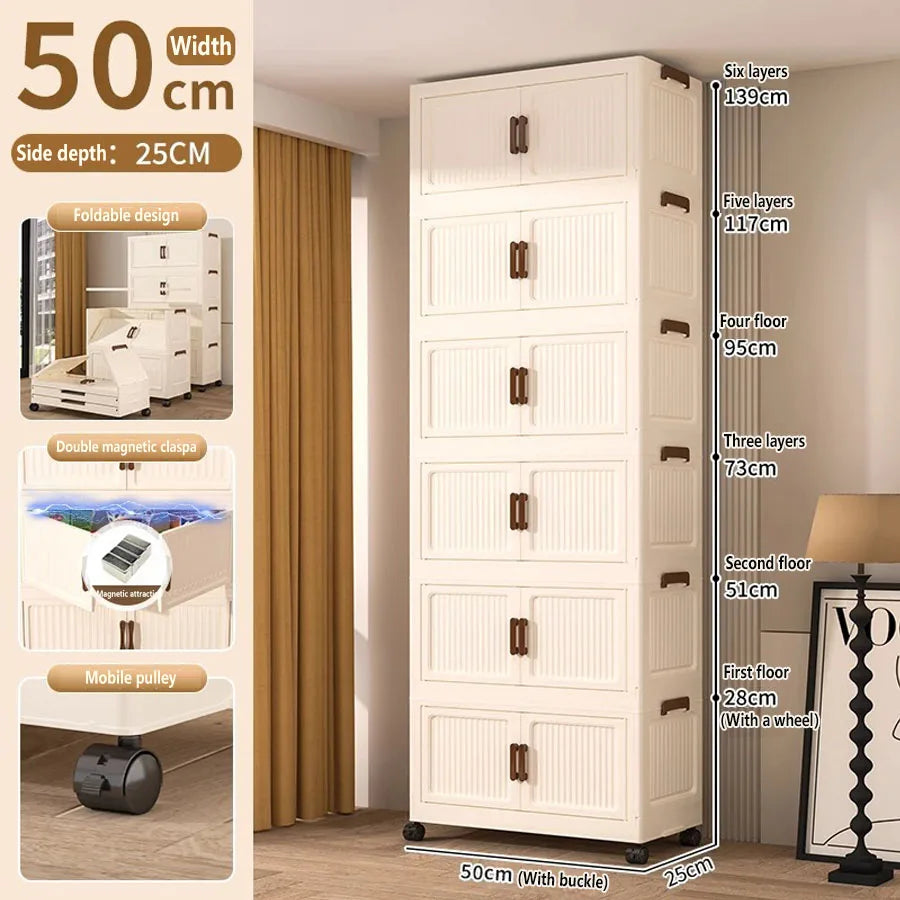 Storage Box Foldableing Cabinet Storage Cabinet Clothes Toys