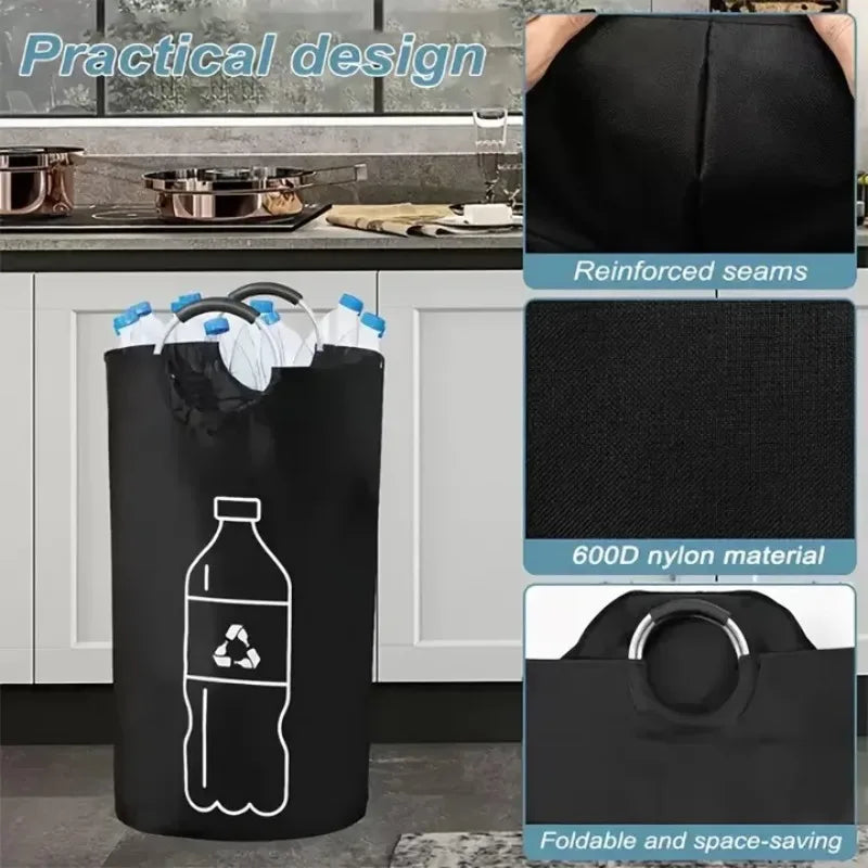 Oxford Cloth Aluminum Handle Recyclable Bottle Storage Bag