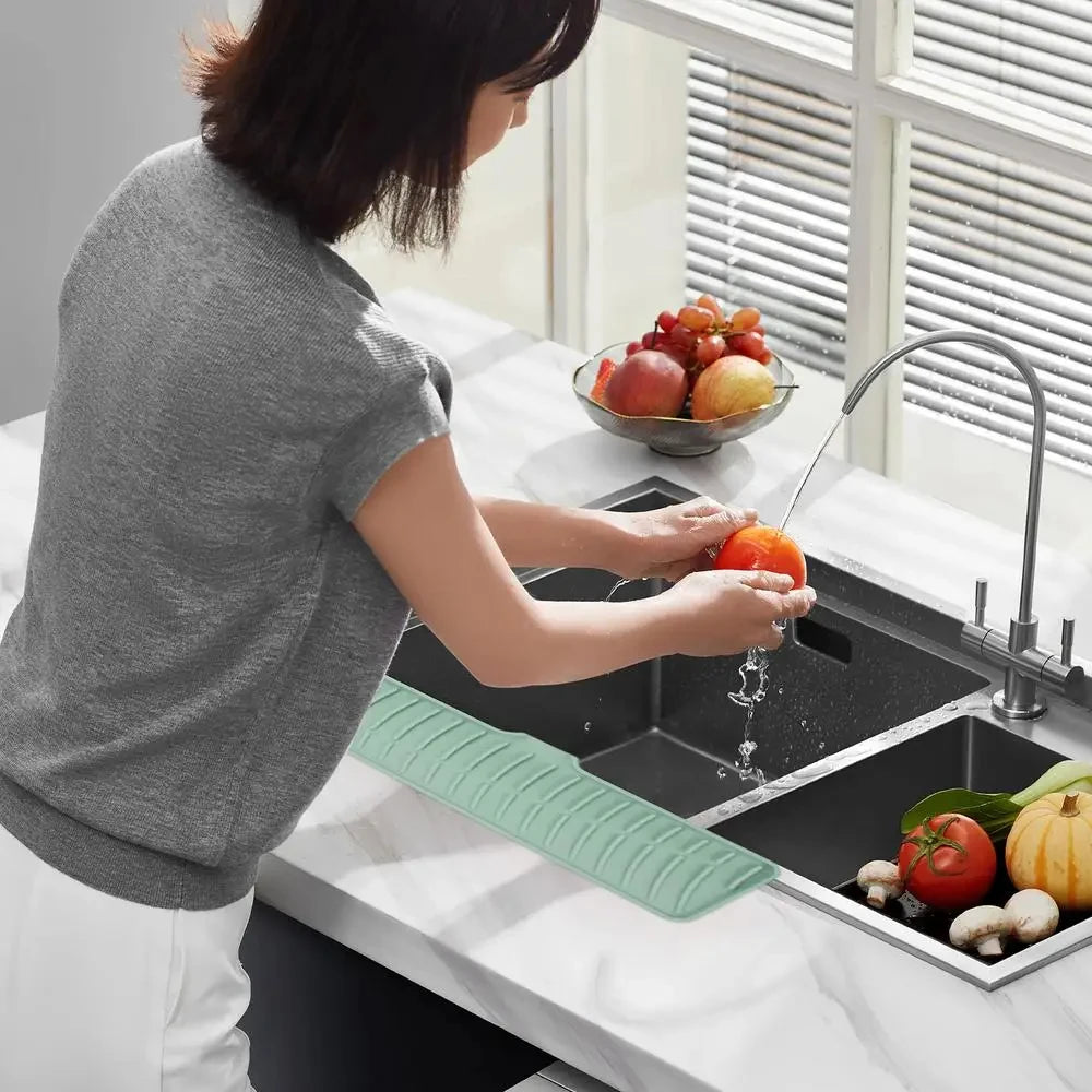 Faucet Silicone Mat Bathroom Anti-Slip Sink Drain Mat