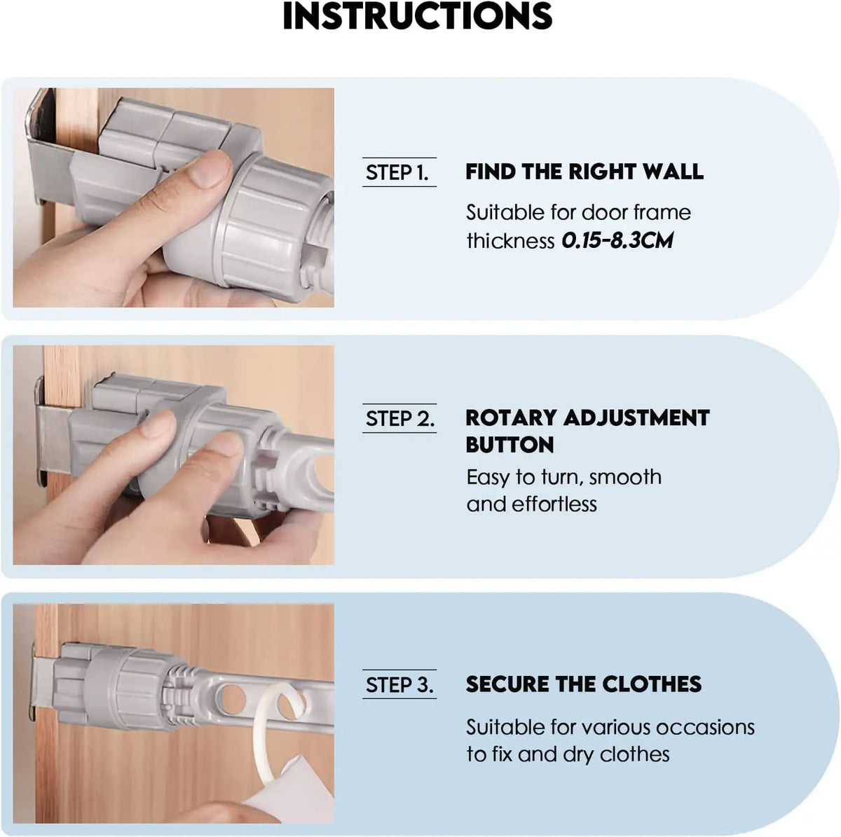 Indoor Holes Clothes Window Hanger Frame Drying Rack
