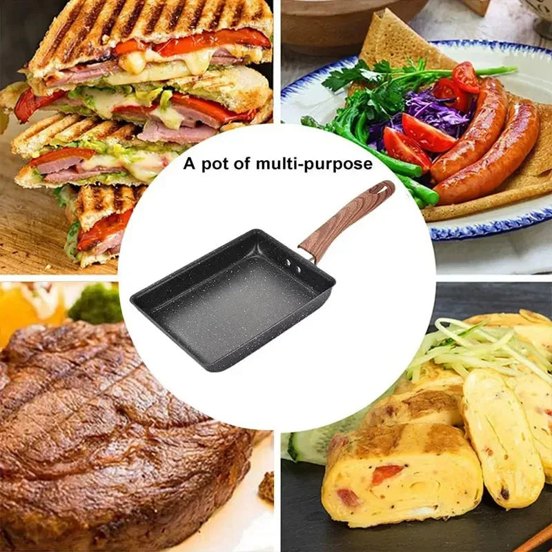 Non-Stick Omelette Pan Tamagoyaki Wok Japanese Egg Pan