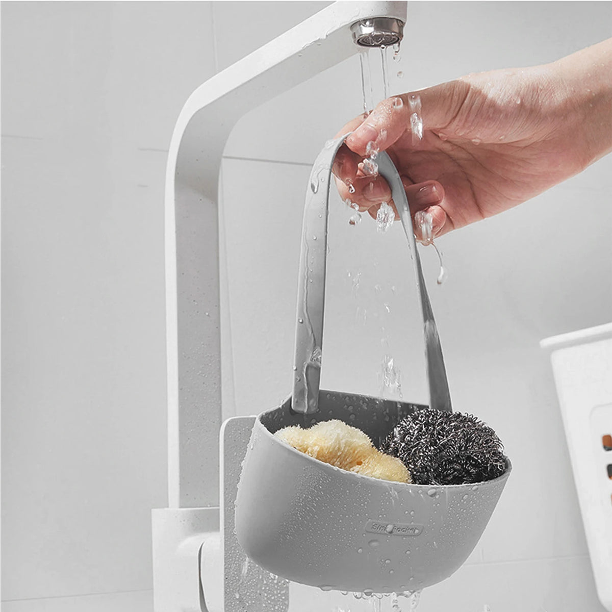 Sink Sponge Holder Storage Drain Basket Layer Hanging