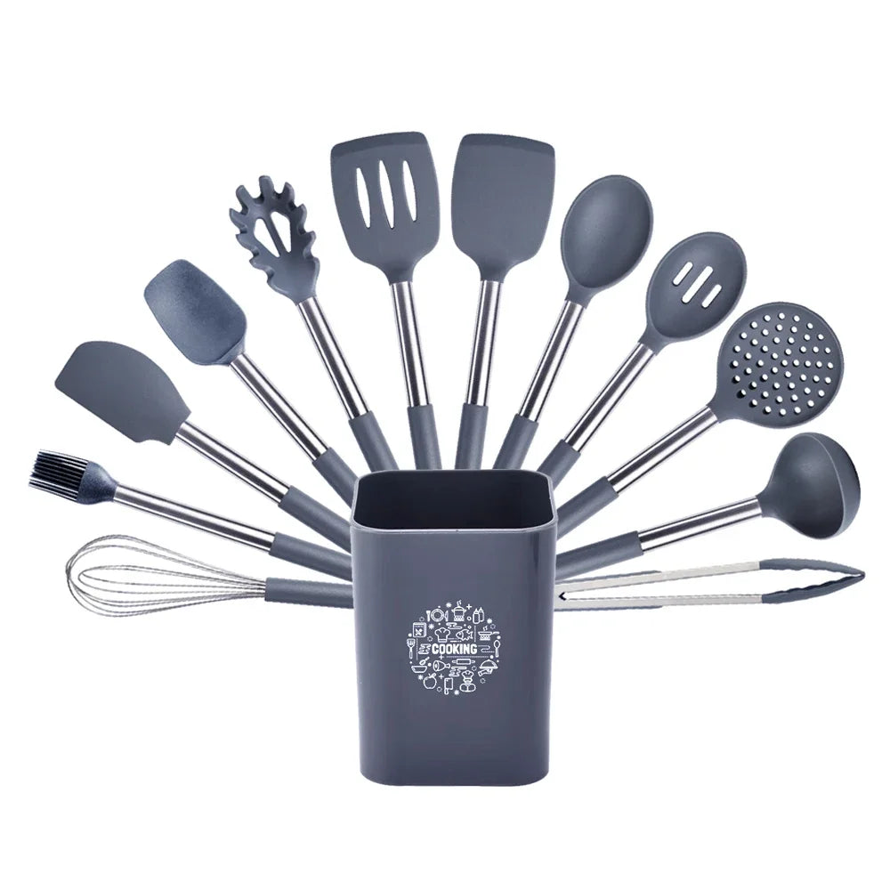Quality Silicone Utensils Cooking Non Stick Kitchenware Heat