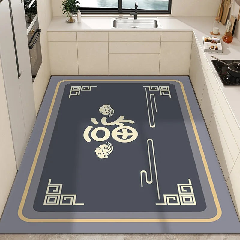 Checkerboard Pvc Anti-Slip Oil-Proof Floor Mat Leather Balcony