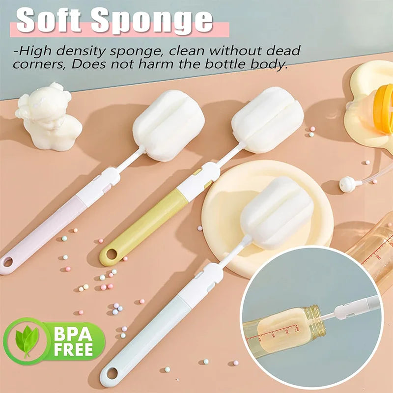 Spong Bottle Brush 5pcs Cup Brushes Sponge Baby