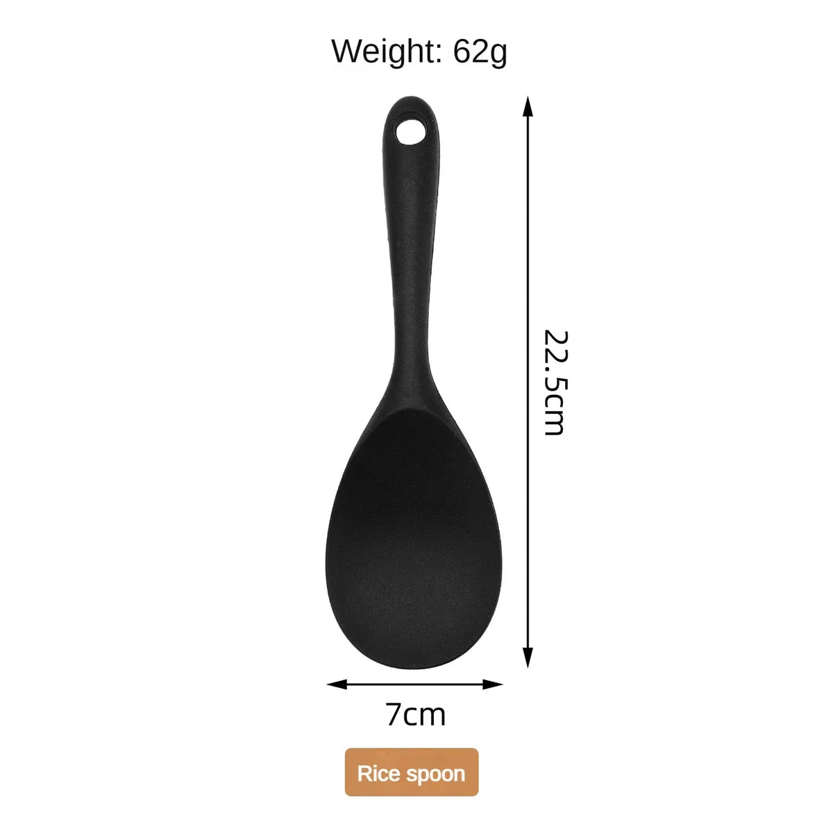 1/10pcs Food-Grade Silicone Heat-Resistant Slotted Spoon