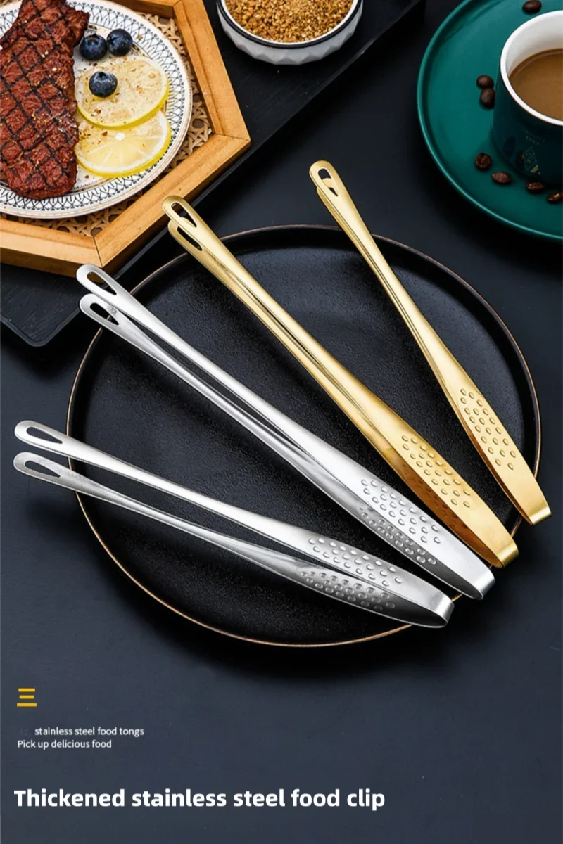 Tongs Barbecue Grill Tongs Steel Cooking Tweezers Chef