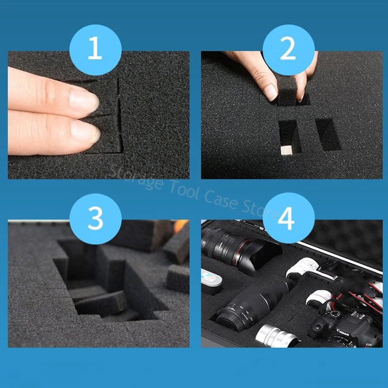Toolbox Large Waterproof Hard Case Toolbox Organizer Shockproof