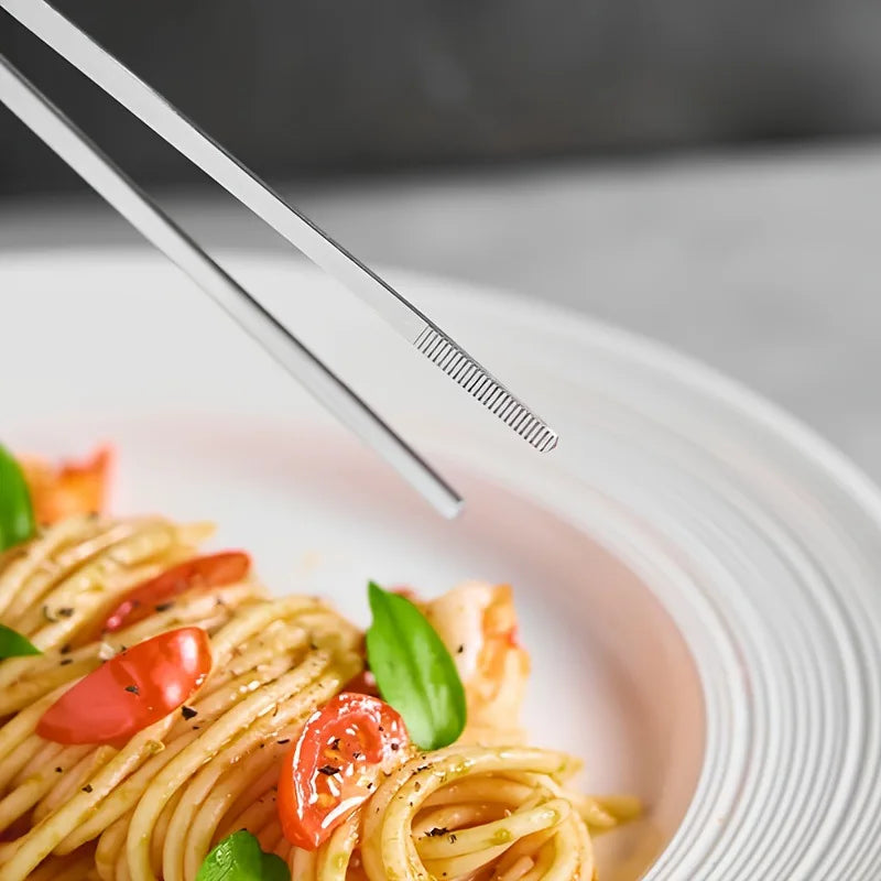Stainless Steel Plating Tongs Pro Chef Serving Tongs