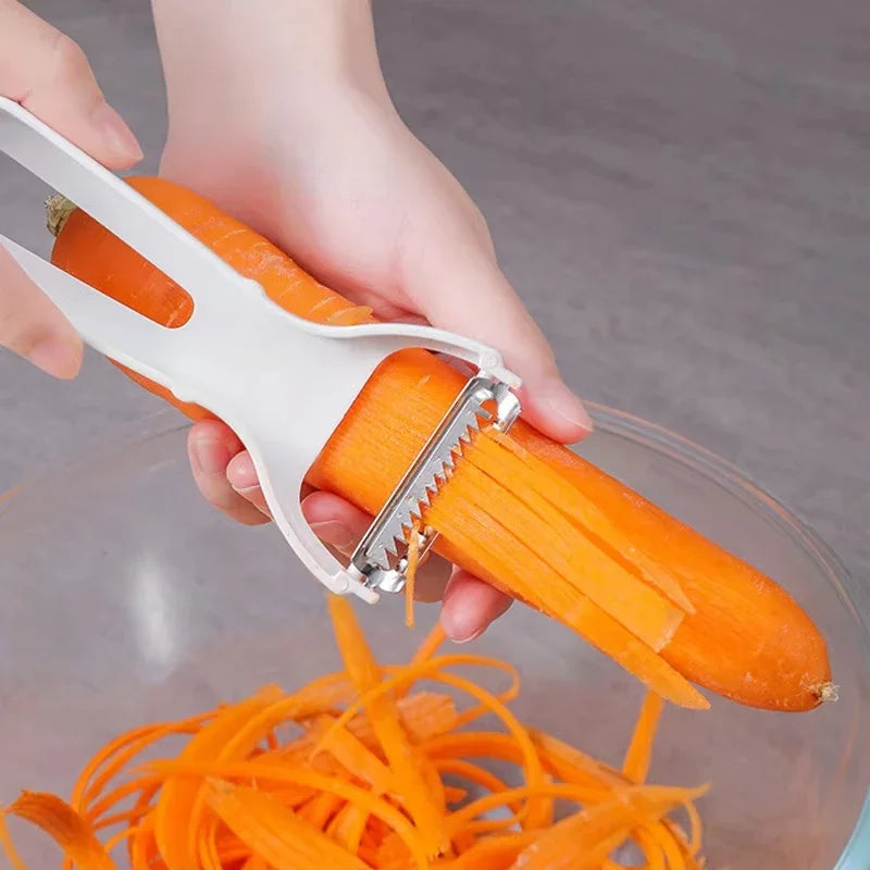 Vegetable Grater Potato Carrot Julienne Peeler Slicer Stainless