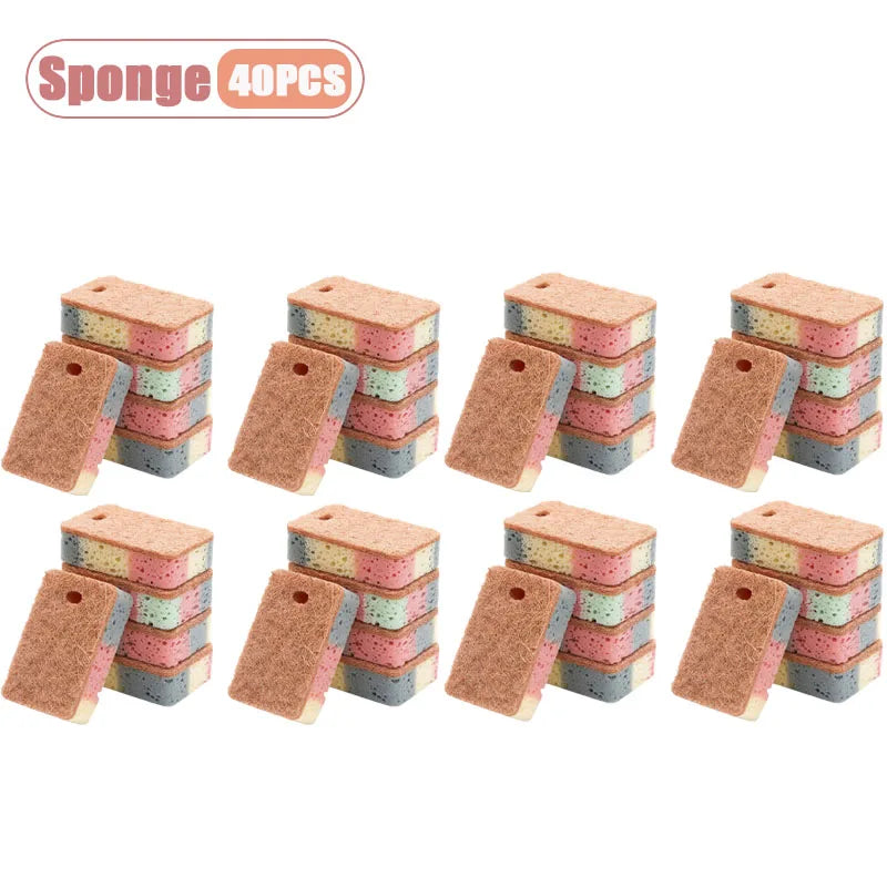 Dual Sided Dish Sponge Colorful Cellulose Sponges Utensil
