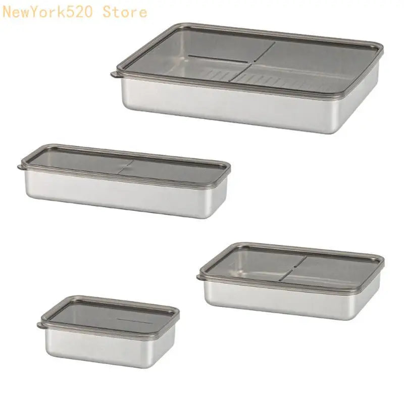 Stackable Meal Prep Boxes Stainless Steel Container Sealing