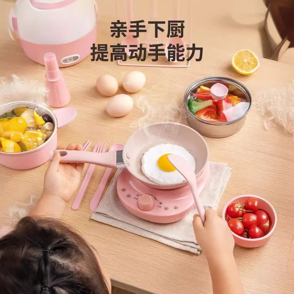 Mini Kitchenette Real Cooking Full Of Cooking Utensils