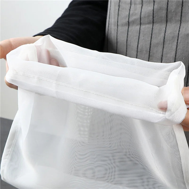 Nylon Filter Bags Vegetable Milk Strainer Sieve Drain