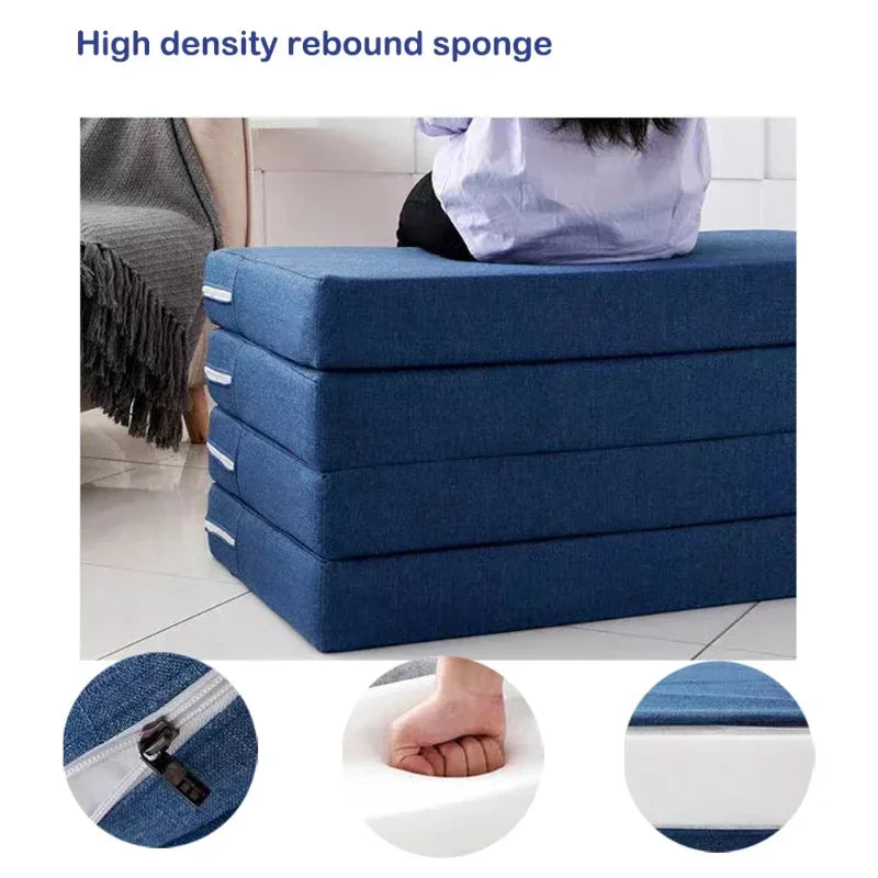 3-In-1 Foldable Mattress - Sponge Pad Yoga/Napping/Floor Sitting