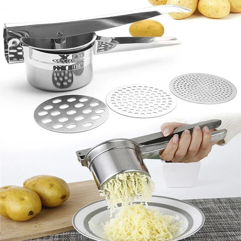 Masher Ricerpress Mashed Potatoes Stainless Steel Crushing Puree
