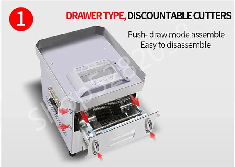 850w Fresh Meat Slicer Cube Cutter Machine Meat