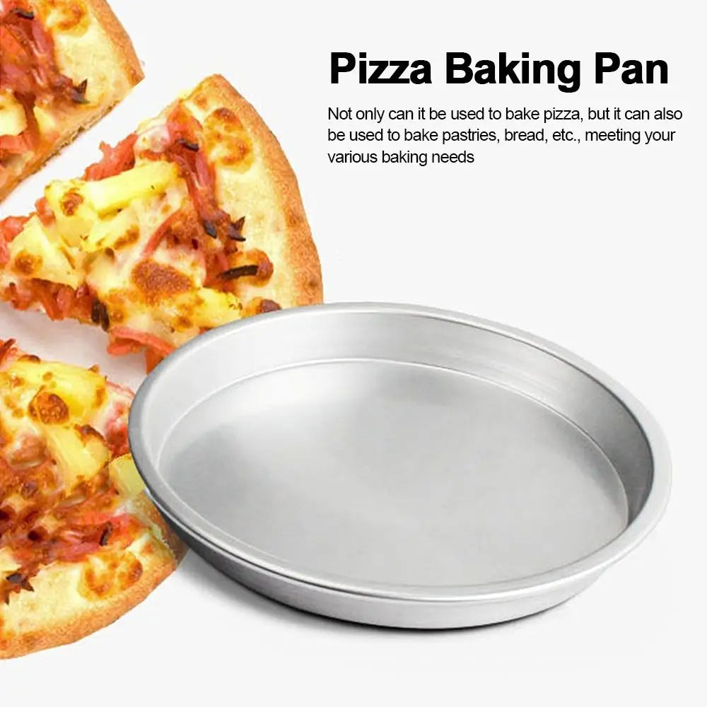 Round Baking Tray Even Heating Aluminum Alloy Oven