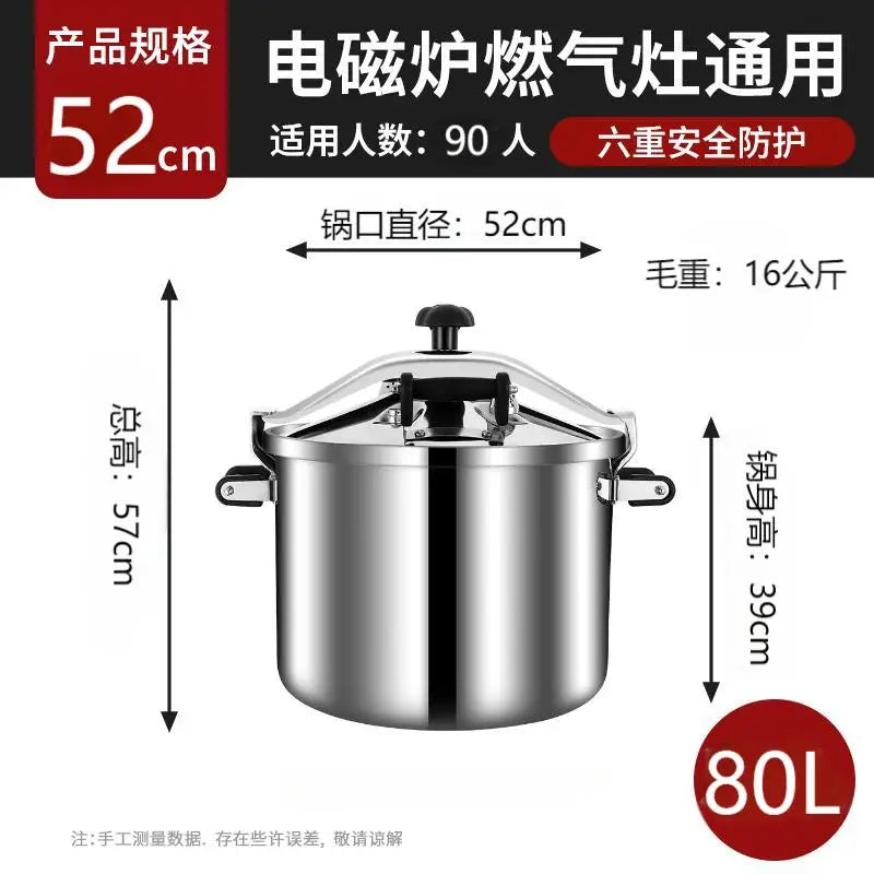 Korean Style Pressure Cooker - Explosion-Proof Stainless Steel