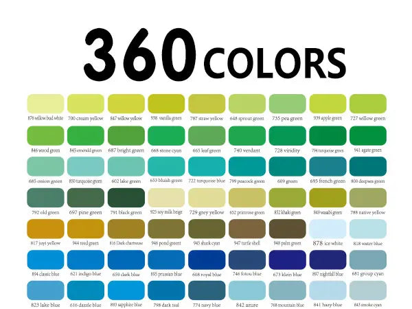 120-360 Colors Acrylic Paint Markers Brush Tip Paint