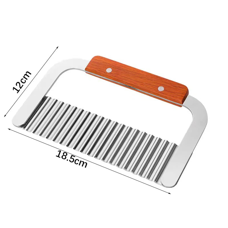 Wavy Potato Cutter Stainless Steel Slicer Onion Chips