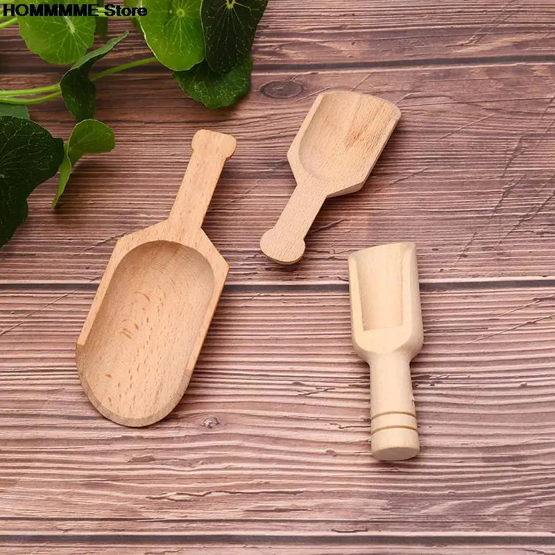 1pc Mini Wooden Scoops Bath Salt Spoon Candy