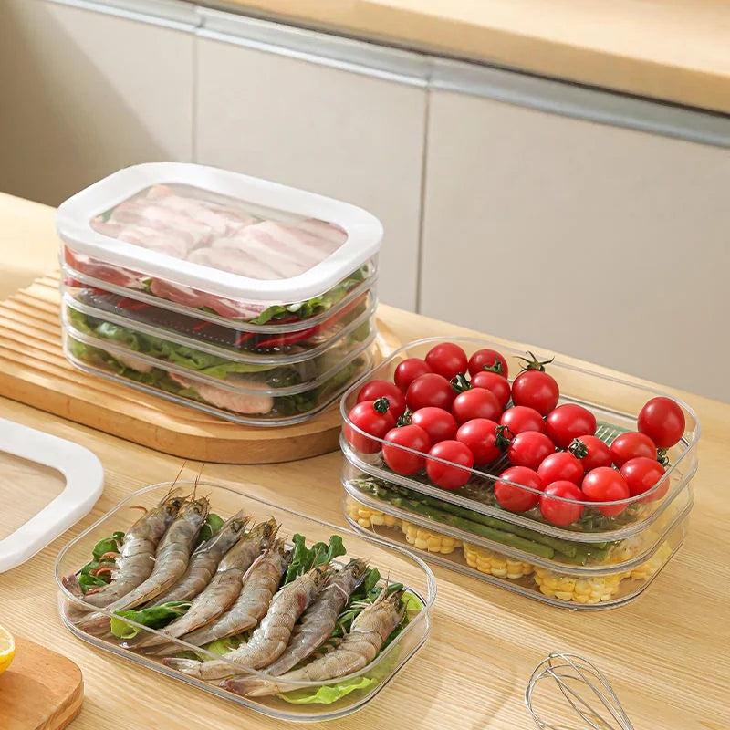 Meal Prep Containers Stackable Food Storage Boxes Lid