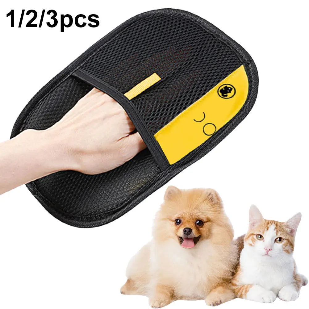 Pet Hair Remover Mitt Pet Grooming Gloves Deshedding