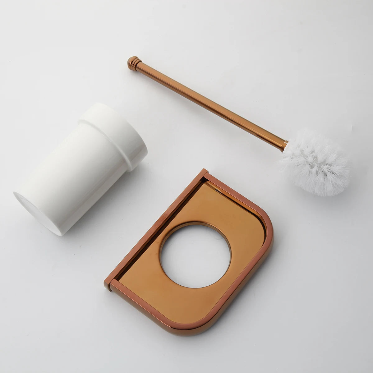 Monite Luxury Rose Golden Bathroom Solid Brass Toilet