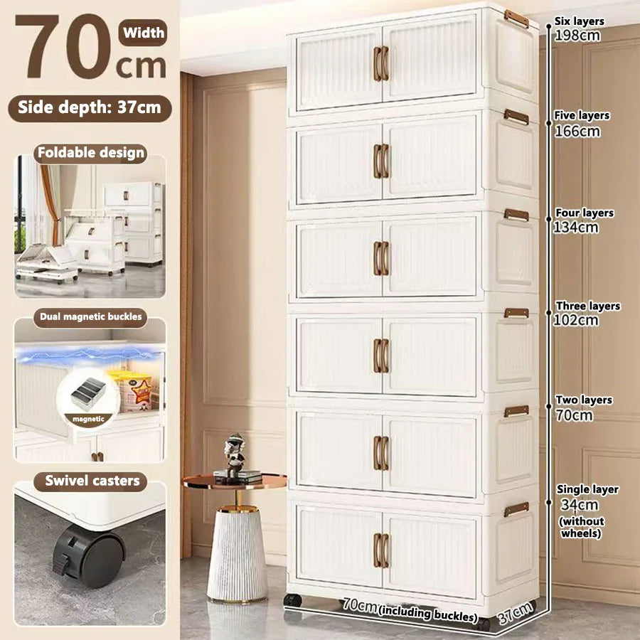 Storage Box Foldableing Cabinet Storage Cabinet Clothes Toys