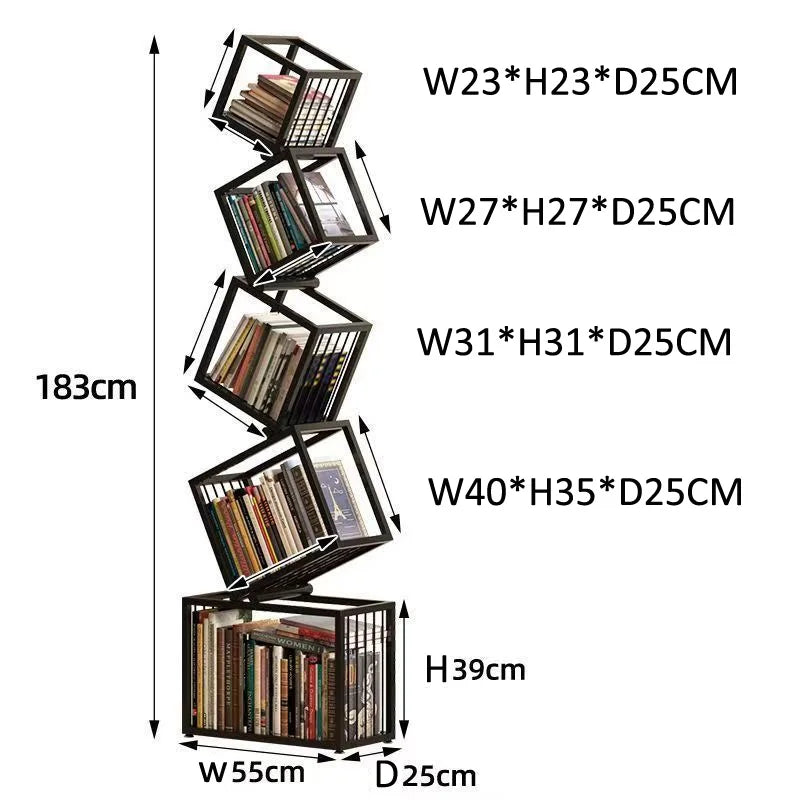 Modern Living Room Decor Iron Art Shelf Office